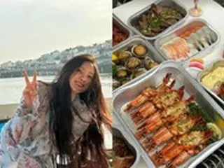 歌手ヒョミン（T-ARA）、ヨットで楽しむ超豪華パーティー