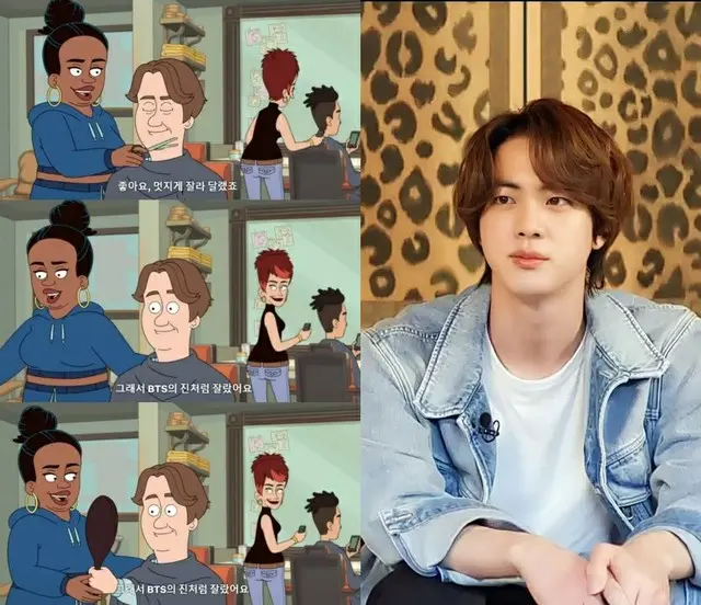 「BTS」JIN、アニメになっても“イケてる”！1（画像提供:wowkorea）