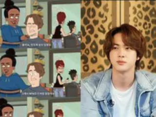 「BTS」JIN、米Netflixの人気アニメーションに“イケてる”アイコンとして登場…アニメになった姿が話題