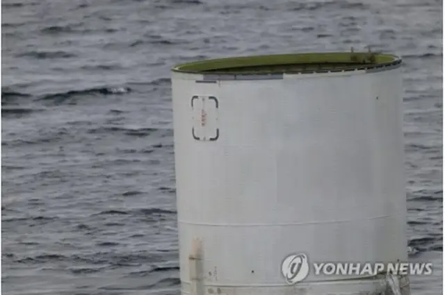 韓国軍が黄海で発見した浮遊物（軍合同参謀本部提供）＝（聯合ニュース）≪転載・転用禁止≫
