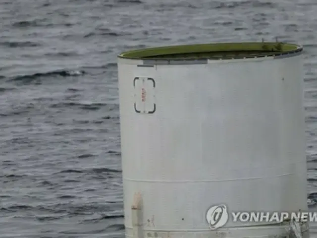 韓国軍が黄海で発見した浮遊物（軍合同参謀本部提供）＝（聯合ニュース）≪転載・転用禁止≫
