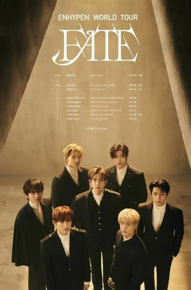 「ENHYPEN」、2度目のワールドツアー「FATE」開催…初の東京ドーム公演決定（画像提供:wowkorea）