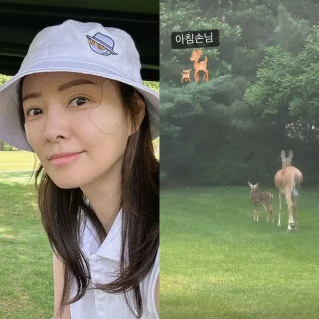 俳優クォン・サンウ＆ソン・テヨン夫妻の米国自宅、庭への来客は”鹿の親子”（画像提供:wowkorea）