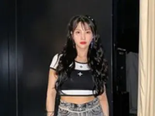 「KARA」パク・ギュリ、網タイツも軽くコーディネート…さすが「ギュリ女神」