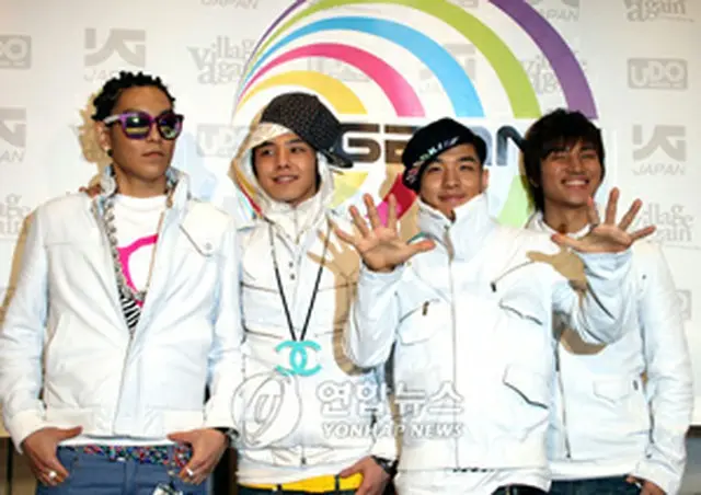 会見する＜BIG BANG＞＝1日、東京（聯合）