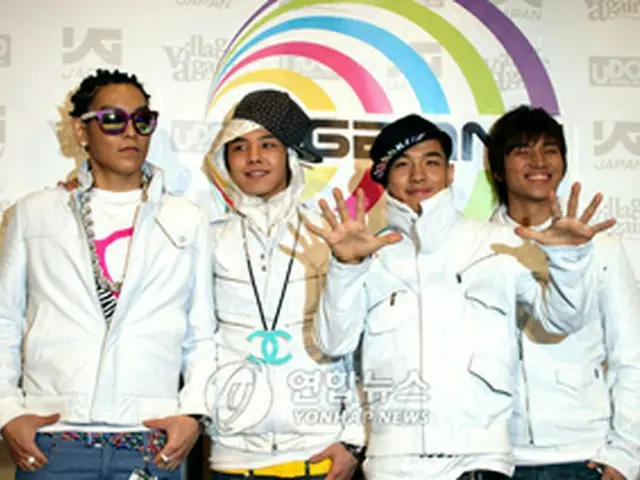 会見する＜BIG BANG＞＝1日、東京（聯合）