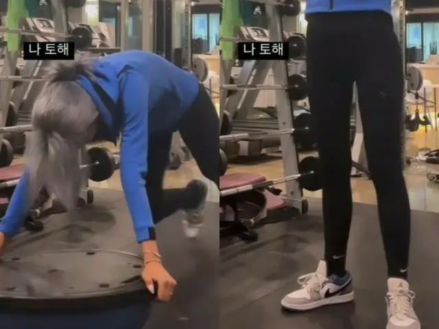 故チェ・ジンシルさんの娘チェ・ジュンヒ、ストイックに運動する姿を公開…過去には44キロ減量（画像提供:wowkorea）