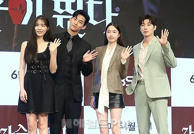 【フォト】「2PM」テギョン、ウォン・ジアンら、新月火ドラマ「ハートビート」の制作発表会に出席（画像提供:wowkorea）