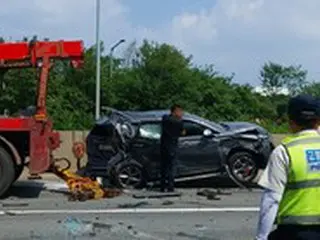 中部高速道路で5台がからむ玉突き事故...4人負傷＝韓国