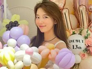 スジ（元Miss A）、デビュー13周年をお祝い…美貌はそのまま