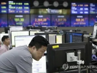 韓国総合株価指数　続伸で始まる