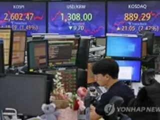 韓国総合株価指数　続伸で始まる