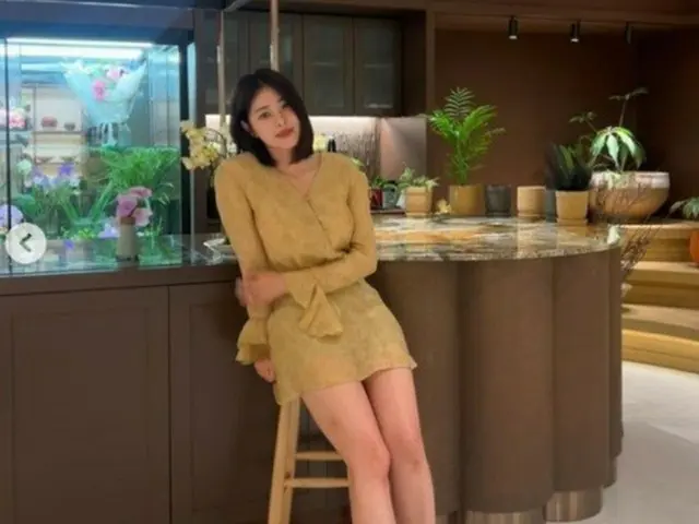 女優ソ・ジョンヒの娘ソ・ドンジュ、ショートヘアの“清純美”…並外れた長い脚（画像提供:wowkorea）