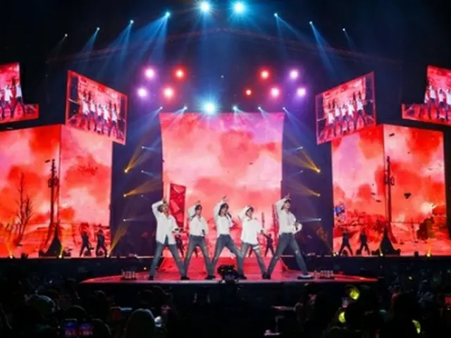 「Weverse　Con　Festival」は6月10、11の両日、ソウル・オリンピック公園KSPO　DOME（オリンピック体操競技場）と88芝生広場で開催された（HYBE提供）＝（聯合ニュース）≪転載・転用禁止≫