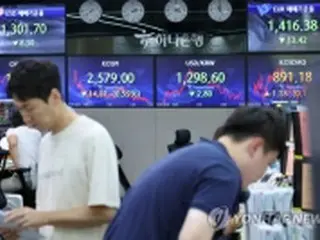 韓国総合株価指数　続落で始まる