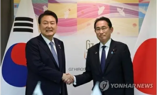 尹大統領（左）と岸田首相（資料写真）＝（聯合ニュース）