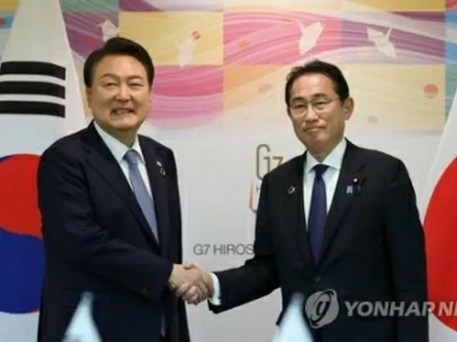 尹大統領（左）と岸田首相（資料写真）＝（聯合ニュース）