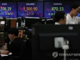 韓国総合株価指数　続落で始まる