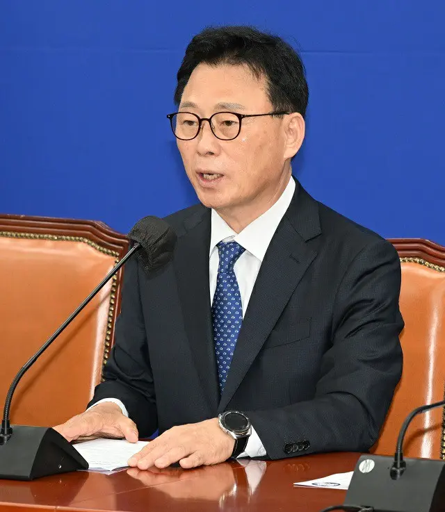 韓国野党“共に民主党”のパク・クァンオン（朴洸オン）院内代表（画像提供:wowkorea）
