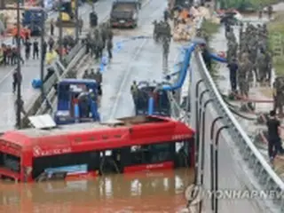 大雨で３３人死亡・１０人不明　農作物被害面積１．５万ヘクタール＝韓国