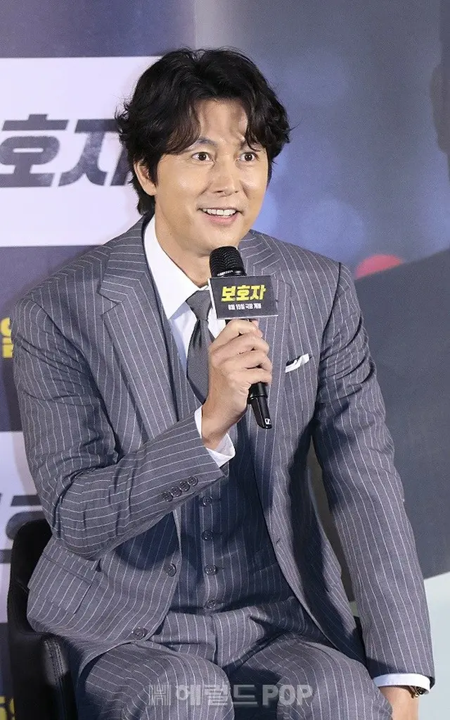 チョン・ウソン映画「保護者」の製作報告会に出席(画像提供:wowkorea)