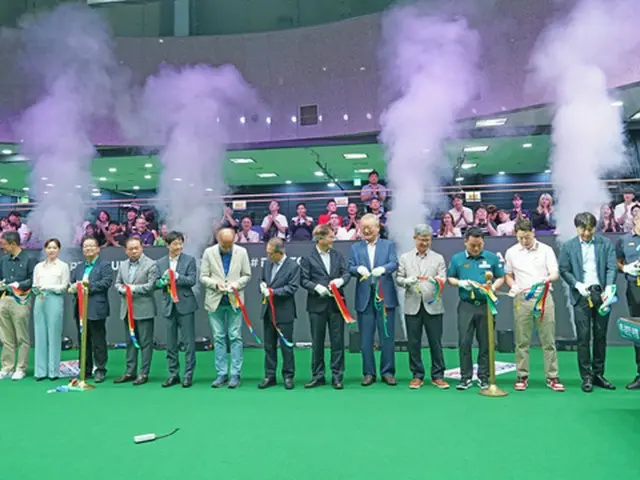 PBAスタジアムのテープカット式（画像提供:wowkorea）
