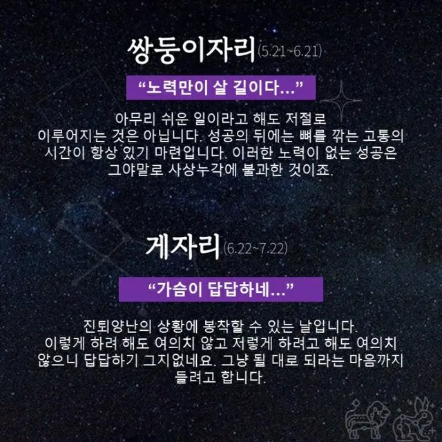 ●ふたご座、●かに座（画像提供:wowkorea）