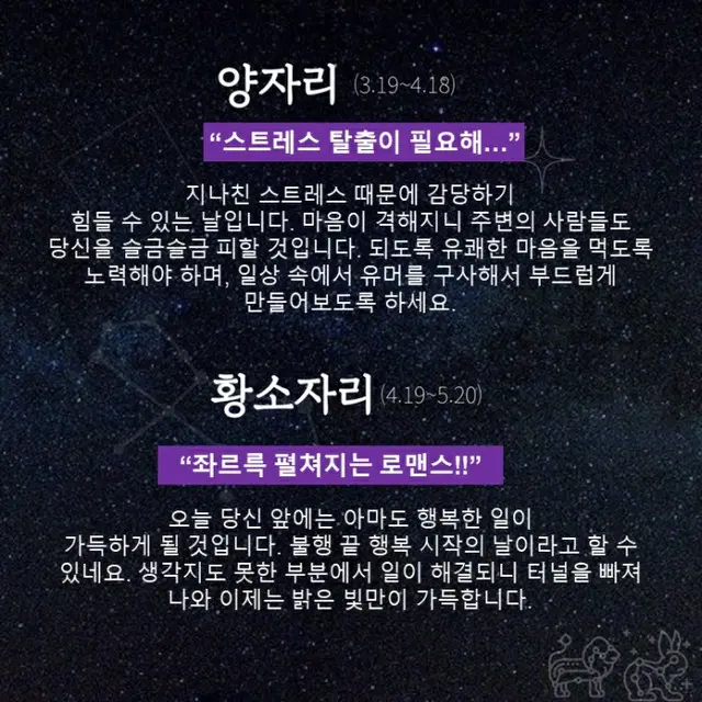 ●おひつじ座、●おうし座（画像提供:wowkorea）