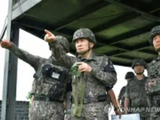 韓国軍制服組トップが最前線など視察　来月の韓米演習を前に