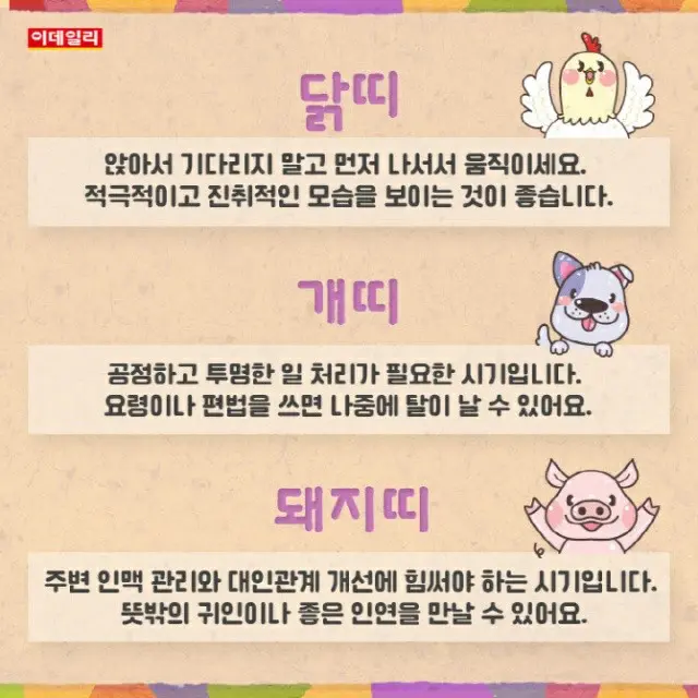●酉年●戌年●亥年（画像提供:wowkorea）