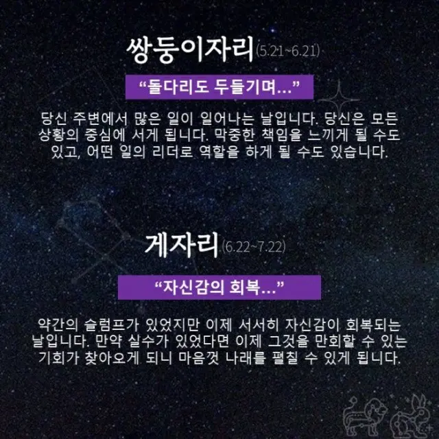 ●ふたご座、●かに座（画像提供:wowkorea）
