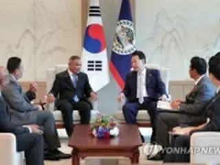 尹大統領　中米ベリーズ首相と会談＝３０年万博の釜山誘致で支持要請
