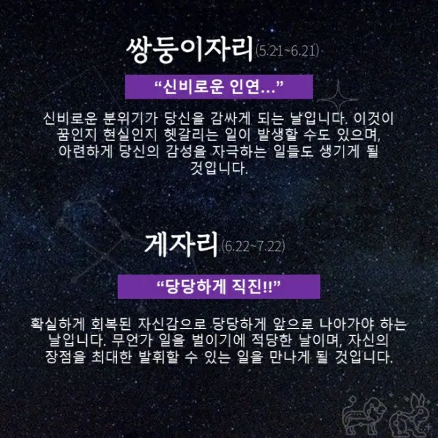 ●ふたご座、●かに座（画像提供:wowkorea）