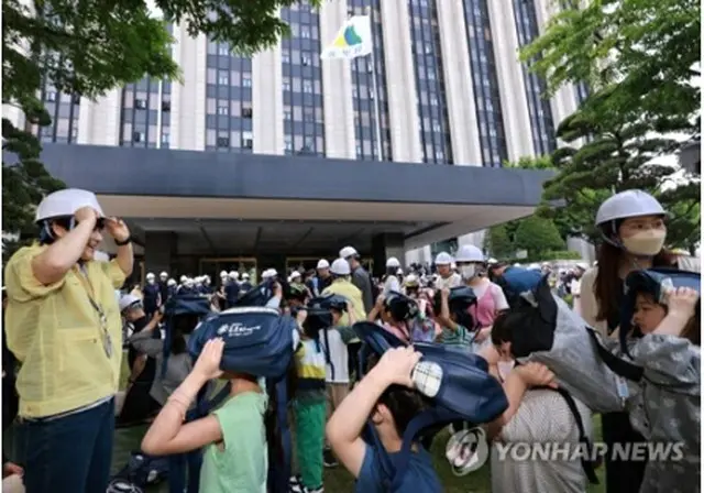 今年5月16日に実施された空襲に備えた民防衛訓練は、公共機関と学校が中心だった（資料写真）＝（聯合ニュース）