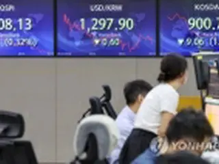 韓国総合株価指数が続落　０．４２%安