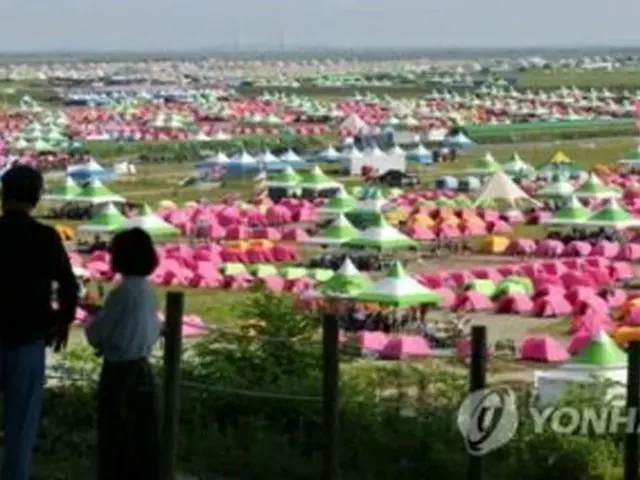 世界スカウトジャンボリーの会場＝４日、扶安（聯合ニュース）