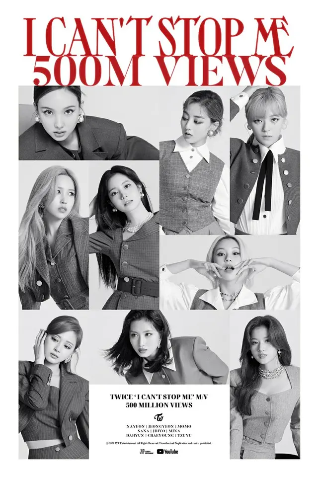 「TWICE」、6回目の5億ビューMV誕生…「I CAN’T STOP ME」でも達成（画像提供:wowkorea）