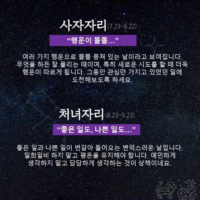 ●しし座、●おとめ座（画像提供:wowkorea）