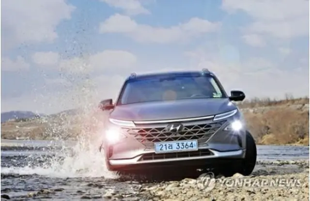 現代自動車のFCV「ネッソ」（同社提供）＝（聯合ニュース）≪転載・転用禁止≫