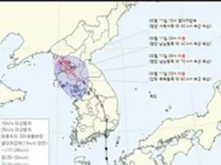 台風6号、韓国を通過し北朝鮮に…「上陸16時間」＝韓国