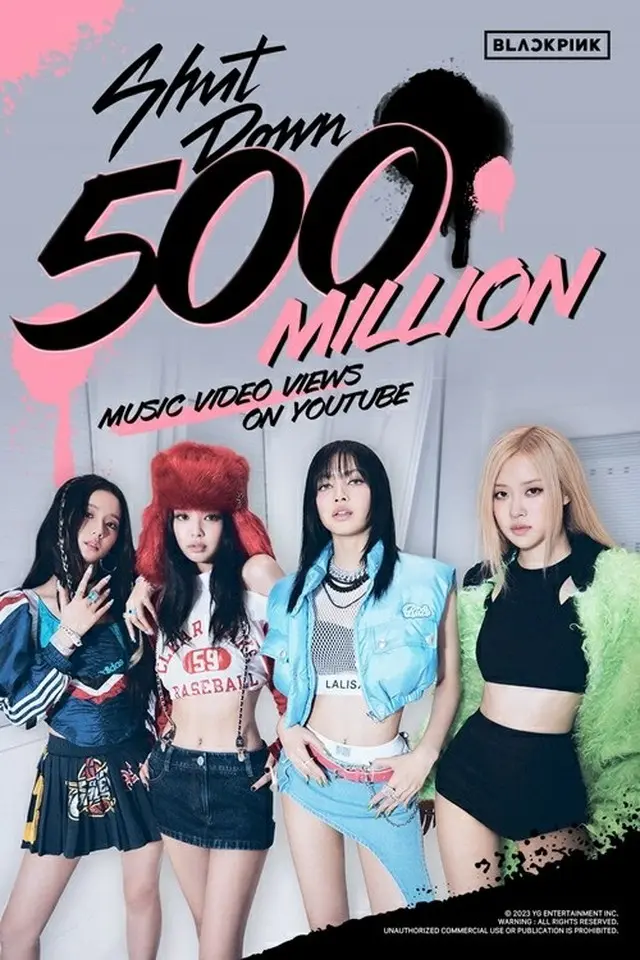 【公式】「BLACKPINK」、「Shut Down」MV5億ビュー突破…通算15回目（画像提供:wowkorea）