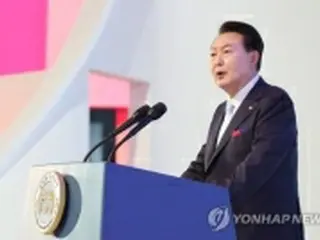 尹大統領「共産主義に盲従し扇動する反国家勢力が横行」　植民地解放記念日に演説