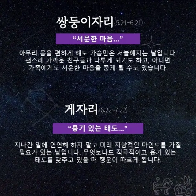 ●ふたご座、●かに座（画像提供:wowkorea）