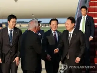 尹大統領が米到着　大統領山荘で韓米日首脳会談へ