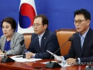 韓国最大野党が汚染水放出阻止へ「総力闘争」　日本大使館前で会見も