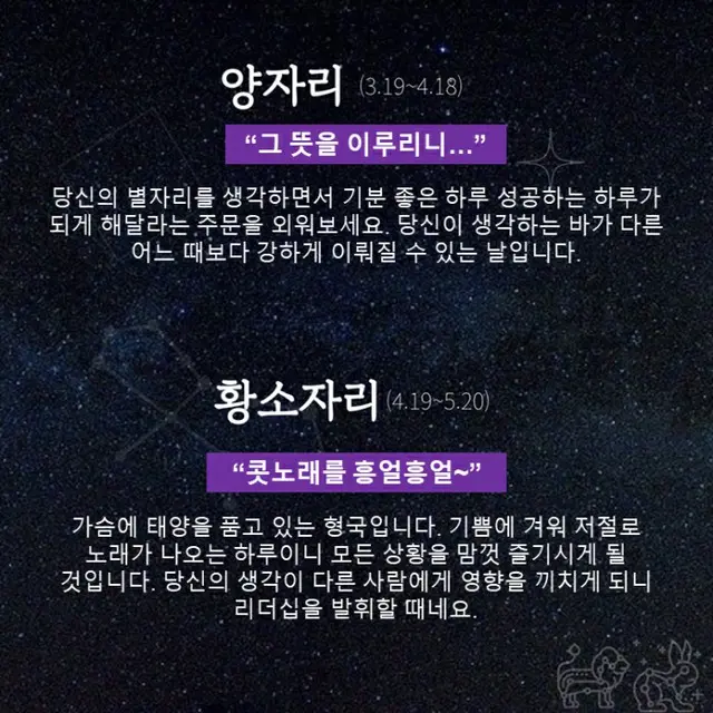 ●おひつじ座、●おうし座（画像提供:wowkorea）