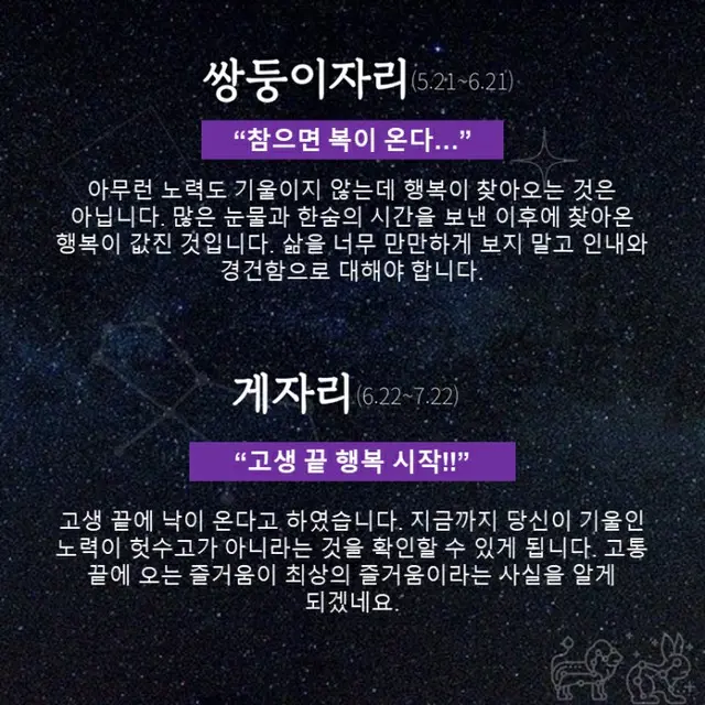 ●ふたご座、●かに座（画像提供:wowkorea）
