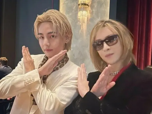 「BTS」V、YOSHIKIとの2ショット