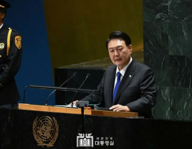 尹大統領「露朝の軍事取引は挑発、座視しない」＝国連総会