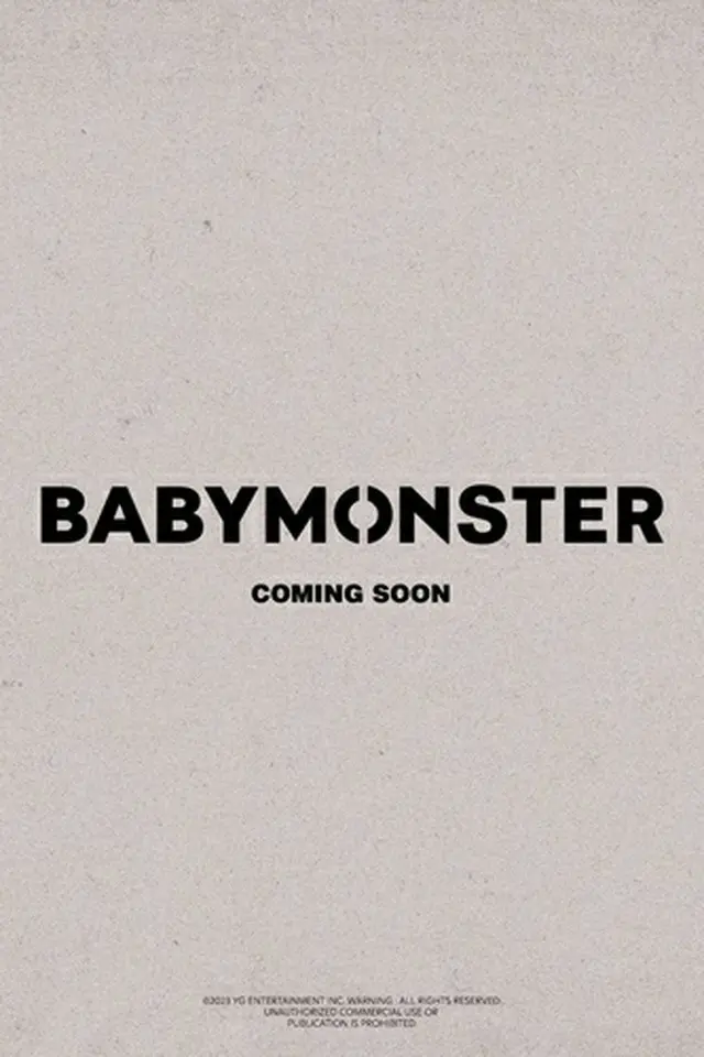ＢＡＢＹＭＯＮＳＴＥＲのデビューを予告するポスター（ＹＧエンターテインメント提供）＝（聯合ニュース）≪転載・転用禁止≫
